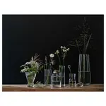 Стеклянная ваза, прозрачное стекло, 17 см, TIDVATTEN IKEA - фото 5