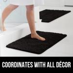 Коврик для ванной Gorilla Grip, 112х66 см, черный - фото 6