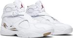Кроссовки OVO x Air Jordan 8 Retro White, белый - фото 8