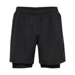 Мужские шорты Nwlkansas 2-в-1 Мужские шорты NEWLINE, черный - фото