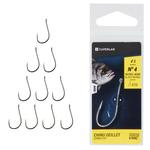 Рыболовный крючок с ушком HOOK NICKEL WORM EYE X10 CAPERLAN - фото 5