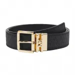 Ремень Michael Kors Logo Reversible, черный - фото 2