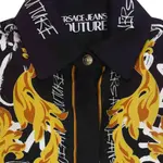 VERSACE JEANS COUTURE Блузка с логотипом, Black - фото 5