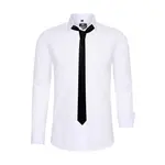 Рубашка с длинными рукавами Rusty Neal и галстуком, белый - фото