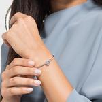 Swarovski Браслеты Artificial Crystal для женщин, серебряный - фото 9