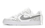 Кроссовки Nike Court Borough Series Skateboard Shoes Women's Low-Top White Gray - фото