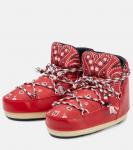 Ботинки с принтом банданы Full Moon Alanui, Red Multicolor - фото 5