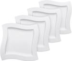 Набор тарелок обеденных Villeroy & Boch NewWave, 4 предмета, 27 см, белый - фото