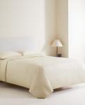 Пододеяльник Zara Home Sateen Duvet, 500 нитей, бежевый - фото 4