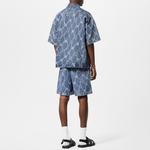 Джинсовые шорты мужские синие Louis Vuitton, синий - фото 3