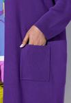 Кардиган Ulla Popken PLUS SIZE LONG OPEN FRONT, Violet/Purple - фото 3