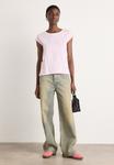 Футболка Mads Nørgaard STRIPE TEASY TEE, Blushing Bride/Briliant White/Light Pink - фото 2