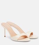 Лидия 70 лаковые мюли Paris Texas, Avorio - фото