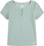 Футболка Levi's для девочек из трикотажа в рубчик, Blue Surf - фото