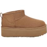 Ботинки UGG Classic Ultra Mini на платформе, коричневый - фото