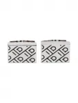 Запонки с узором Ferragamo, серебристый - фото