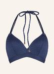 Треугольный верх бикини Lingadore, синий - фото