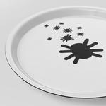 Поднос, белый/черный, 32 см Kustfyr IKEA - фото 2