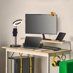 Игровой стол с полкой IKEA, 120x60 см, цвет ash effect/white - фото 3