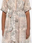 Платье миди с принтом пейсли MIAU by Clara Rotescu, нейтральный - фото 5