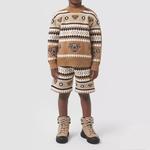 Детские шорты Burberry, цвет Camel - фото 3