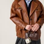 Куртка из кожи наппа Miu Miu, мультиколор - фото 4