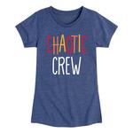 Футболка с рисунком Chaotic Crew для девочек 7–16 лет Licensed Character, синий - фото