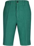 Льняные шорты-бермуды 120% Lino, зеленый - фото