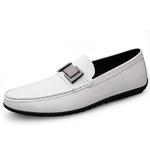 Devanro Лоферы унисекс белые, цвет White - фото