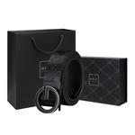 Мужской кожаный ремень GOLF, Черный - фото 4