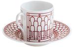 Кофейные чашки HERMES, красный белый 2 set - фото 3