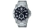 CASIO Часы MTP VD200D 1B, Black Dial - фото