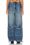 Брюки Grlfrnd Alix Wide Leg Drawstring Cargo, цвет San Antonio - фото