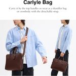 Сумка-портфель Carlyle в цвете Polished Pebble COACH, Maple - фото 2