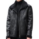 Кожаная куртка унисекс PIERRE CARDIN, кофейная - фото 3