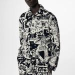 Мужская куртка Louis Vuitton, черный/белый - фото 5