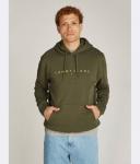 Толстовка Tommy Jeans Regular Fit с логотипом, зеленый - фото