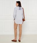 Рубашка женская Dkny свободного кроя в полоску, белый - фото 2