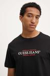 Хлопковая футболка Guess Jeans, черный - фото 5