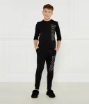 Лонгслив regular fit Boss Kidswear, черный - фото 2