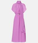 Платье макси из шифона Pineta Max Mara, Orchidea - фото