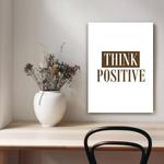 Картина арт-принт KUNSTLOFT Think Positive, коричневый - фото 2