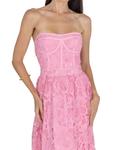 Розовое миди-платье Amelia Lace Bustier Akalia - фото 3