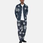 Куртка x denim tears type 2 jacket 'raw' Stussy, синий - фото 3