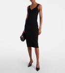 Тиковое вязаное платье миди Max Mara, черный - фото 2