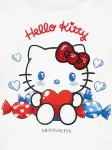 Футболка с принтом Hello Kitty Monnalisa, белый - фото 3