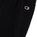 Черные брюки Champion для девочек с манжетами в рубчик - фото 3