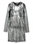 Платье со вставками Patrizia Pepe, серебяный - фото