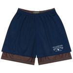 Шорты Denim Tears ADG Double Layer Mesh Shorts, Navy/Brown - фото