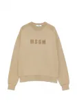 Свитшот с круглым вырезом MSGM Kids, зеленый - фото